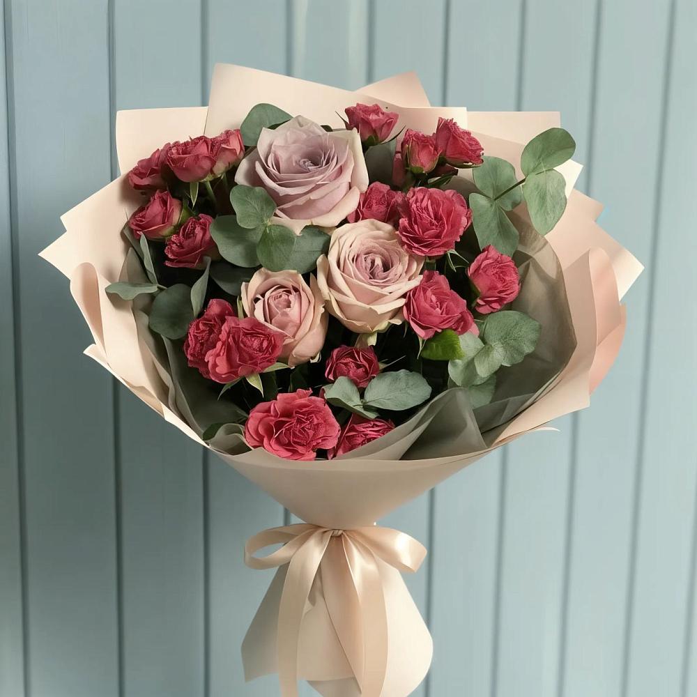 Букет цветов из: Гвоздики и Розы в Чебоксарах