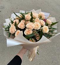 Букет Кремовые розы Латте в Чебоксарах