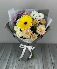 Букет цветов из:  Розы, Герберы и Хризантемы #REPLACE_PRED# Чебоксарах