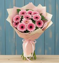 Букет пурпурно-розовый в Чебоксарах Букет цветов из:  Герберы в Чебоксарах