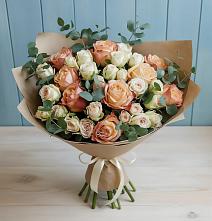 Букет цветов из:  Альстромерии и Розы #REPLACE_PRED# Чебоксарах